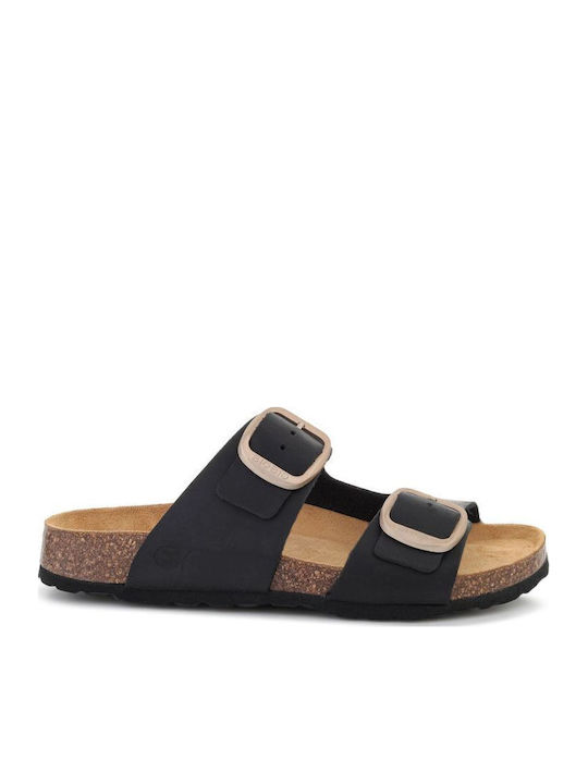 Sandale Casual Damă Din Piele Negre