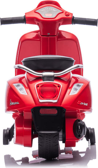 Motocicletă Pentru Copii Vespa Licențiată Electrică 6 Volți Roșie
