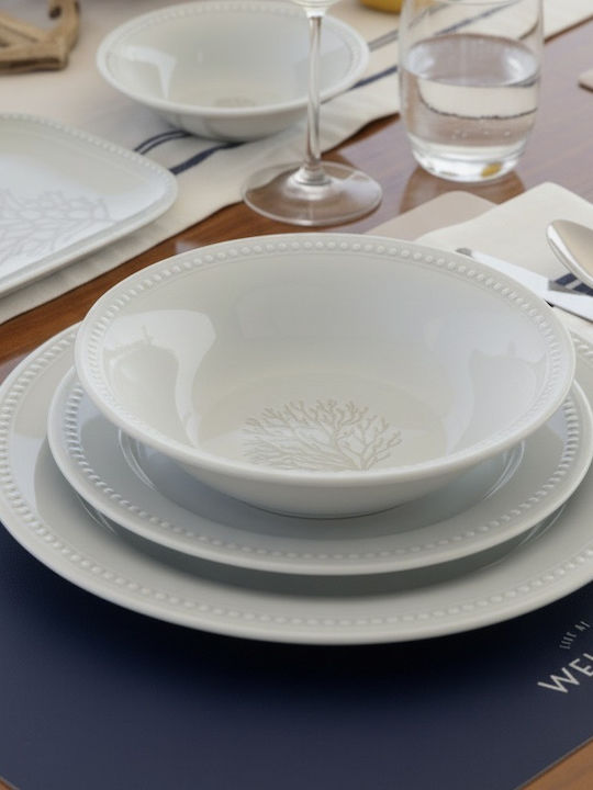 Marine Business Mare Deep Serving Plate Beige 6 Pieces