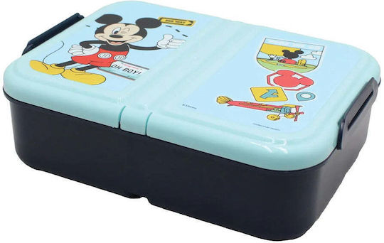 Gim Plastic Kids Food Container Mickey 0.9 Litre 17.5 x 13.5 x 5.5 cm