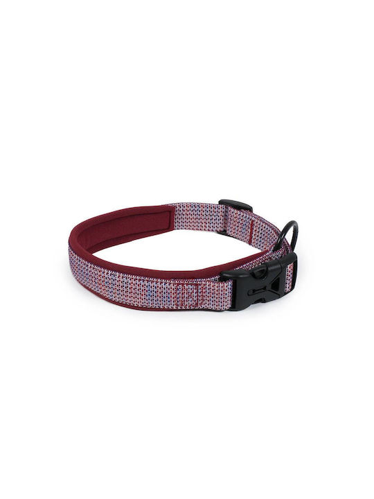 Fc Deluxe Verstellbares Hundehalsband Lachs-Weiß Xl 25mm 50-68cm