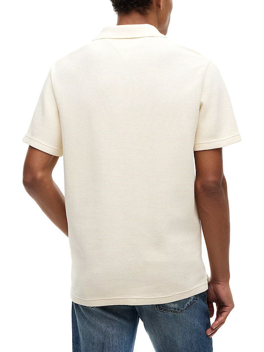 Tommy Hilfiger Polo Bluză Cu Mânecă Scurtă Bej