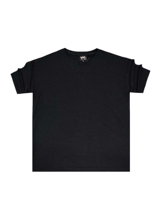 Herrenblusen Kurzarm Schwarz