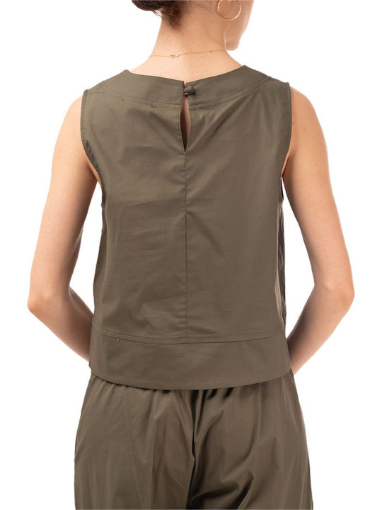 Moutaki Women's Blouse Khaki