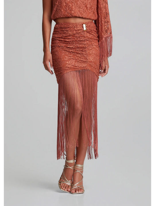 Women's One Shoulder Blouse Terracotta