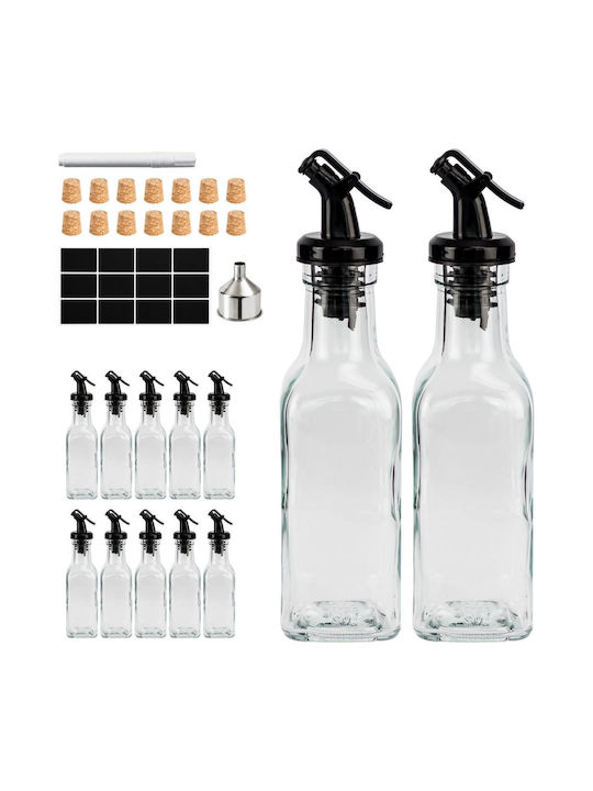 Relaxdays Σετ Λαδόξιδο Γυάλινο με Ροή 150ml