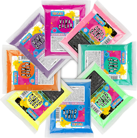 Holi Pulver Set Viva Kolor 8 Farben X 100g