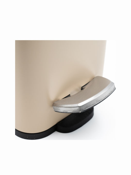 TnS Bamboo Slim Bamboo Καλαθάκι Μπάνιου Soft Close 5lt Μπεζ