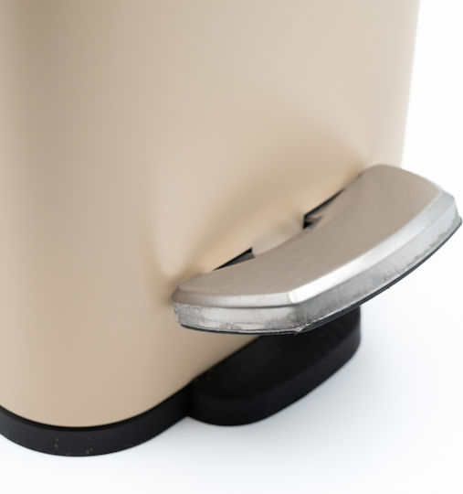 TnS Bamboo Slim Bamboo Καλαθάκι Μπάνιου Soft Close 5lt Μπεζ