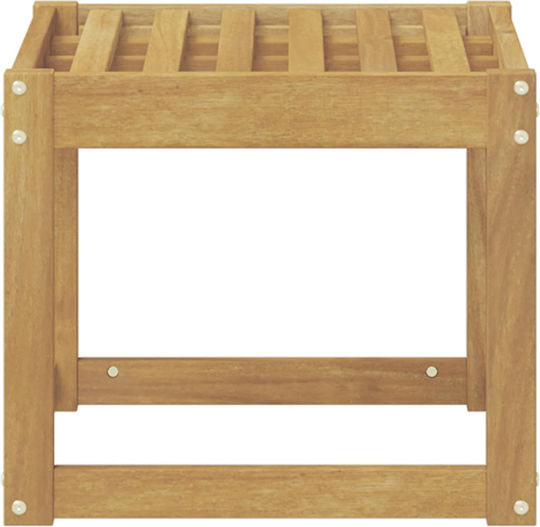 Hölzernes Gartenhocker Außenbereich Weiß 43x43x37cm