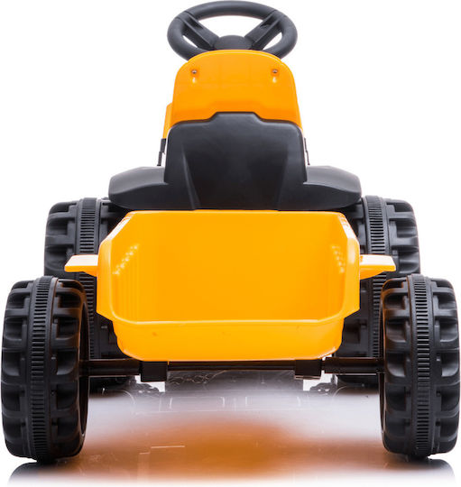Kids Electric Tractor with Trailer 6 Volt Yellow