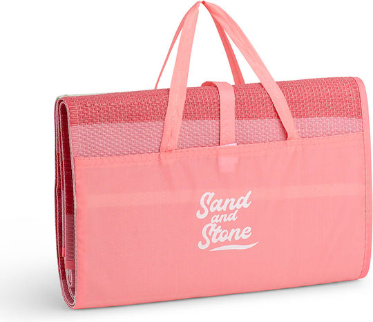 Ψάθα Παραλίας Πλαστική 150x180 Sand & Stone Pink 150x180