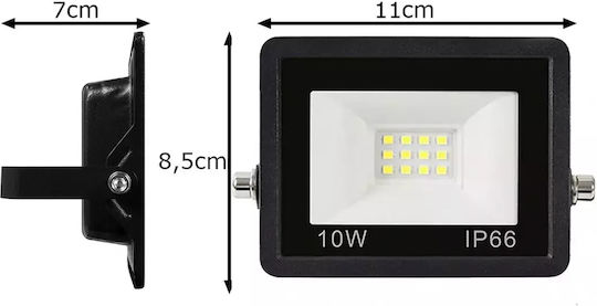 Verk Group Proiector LED Etanș 10W Alb Rece 6000K IP66
