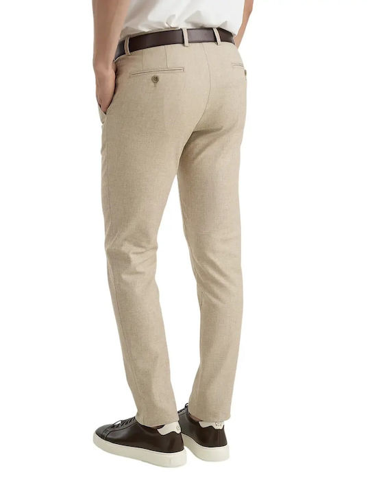 Chino Trousers In Slim Fit Beige