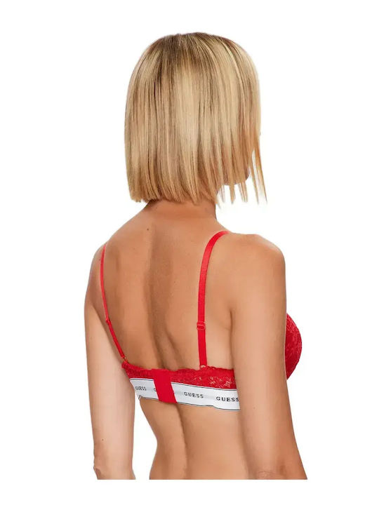 Fire Red Сутиен Избутване с Банели