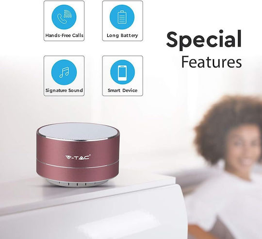 Boxă Bluetooth 3W Cu Durată De Viață A Bateriei Până La 3 Ore Roz 7715