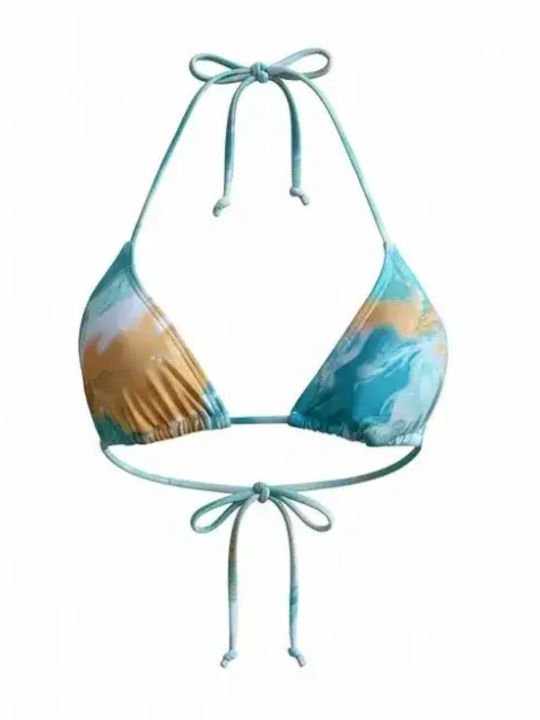 Bikini Set Triangle with Removable Padding Turquoise