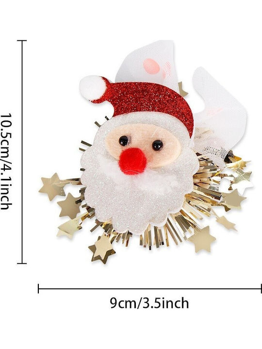 Agrafă De Păr Alista Home Temă De Crăciun Moș Crăciun Model Țesătură 10,5 X 9 Cm Multicoloră