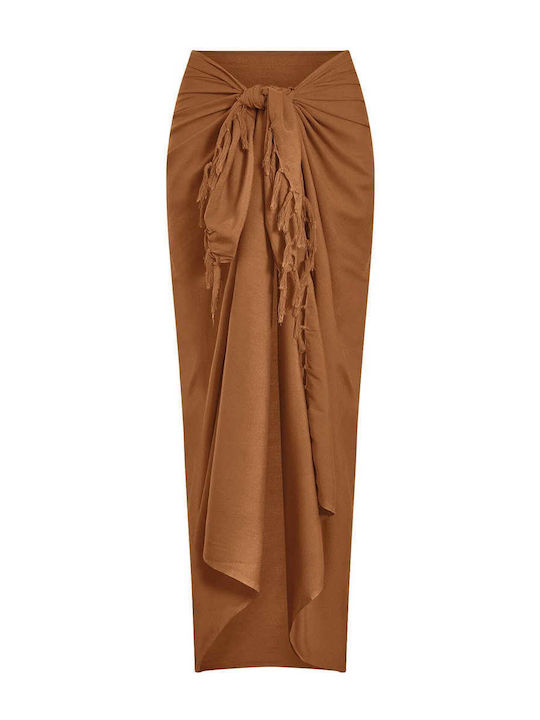 Celestino Damen Pareo Monochrom Camel