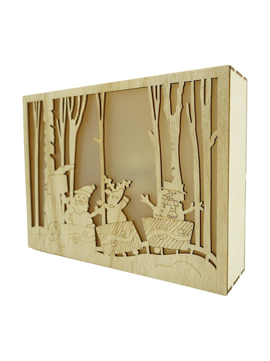 Alista Home Figurină Decorativă de Crăciun cu Lumină LED Maro