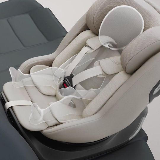Silver Cross Approach Plus 360° Iconic Car Seat i-Size with Isofix Beige 0-36 kg