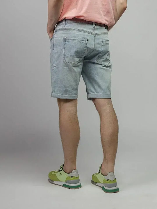 Frank Herren Shorts Washed Blau
