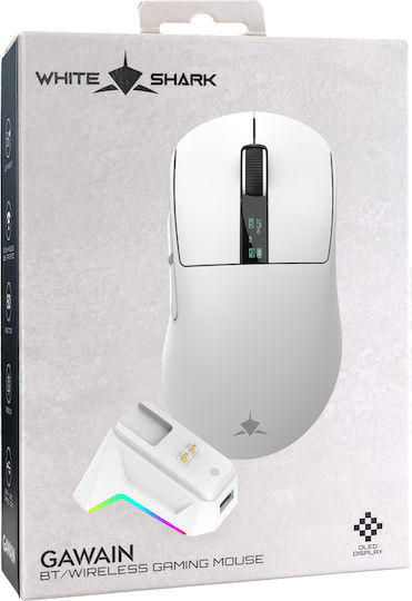 White Shark Gawain Wireless Gaming Mouse 12000 DPI White