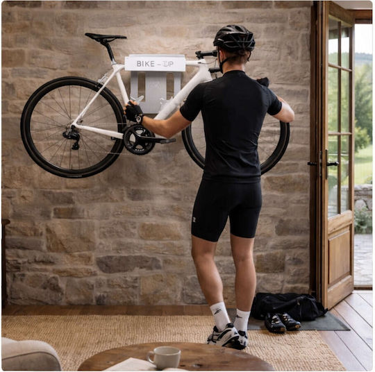 Βάση Ποδηλάτου Επίτοιχη Λευκή Bike-up Thirard 00023895