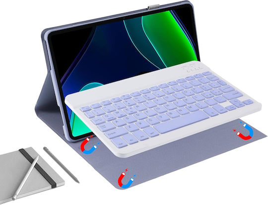 Θήκη Πληκτρολόγιο Jeloyutek Xiaomi Pad 6 11 Ιντσών Μοβ