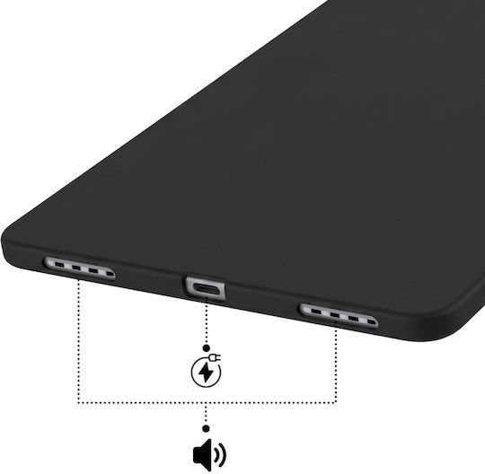 Avizar Weiche Silikon Hülle Samsung Galaxy Tab S11 Ultra Schlank Matt Schutz Schwarz