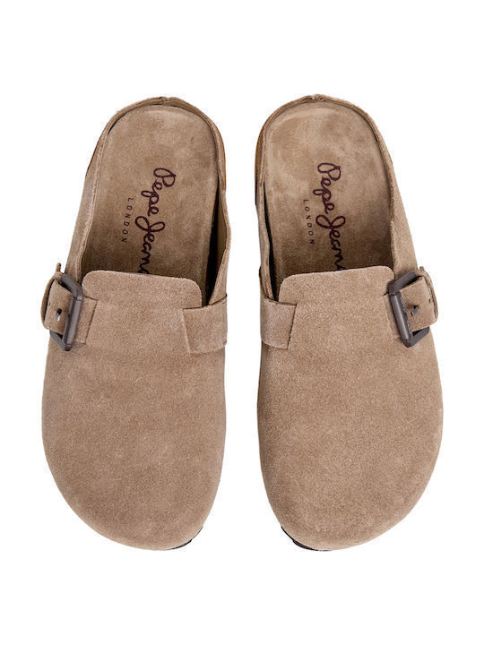 Pepe Jeans Γυναικεία Σαμπό Μπεζ