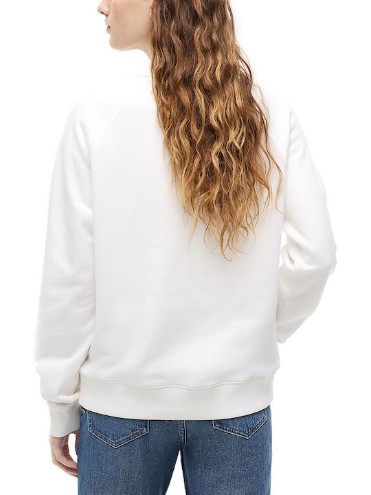 Tommy Hilfiger Logo Long Women's Sweatshirt White-Blue