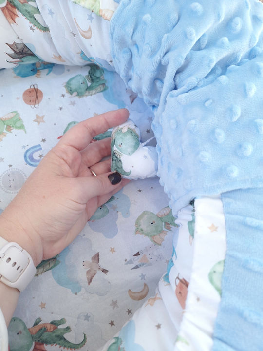 BabyValia Baby Nest Pillow Light Blue 70x110cm