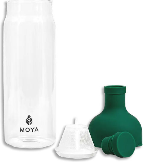 Moya Sticlă de Apă din Sticlă cu Capac cu Șurub Verde 750ml Moya Sticlă de Apă din Sticlă cu Capac cu Șurub Verde 750ml