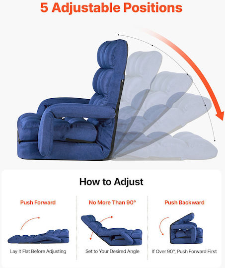 Vielseitiger Sitzsack Nackenrolle Blau