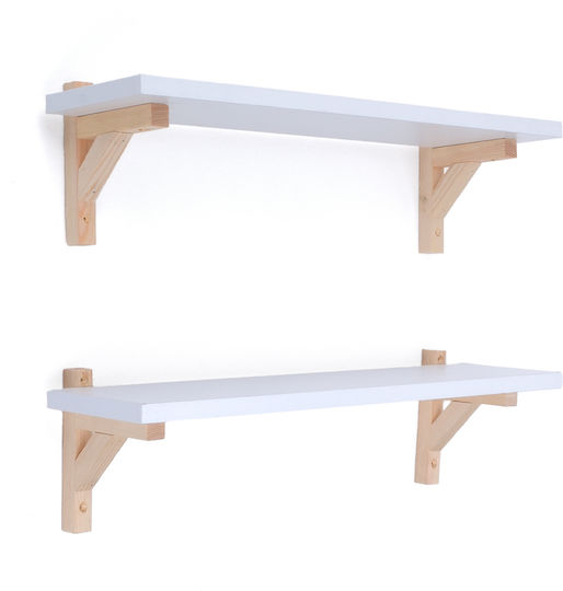 Детски Стелаж За Стена 60x15x15см Детски Стелаж За Стена 60x15x15см