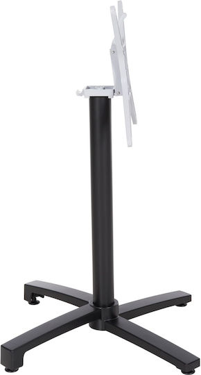 HomeMarkt Klappbarer Aluminium Tischständer Schwarz 69x69x73cm