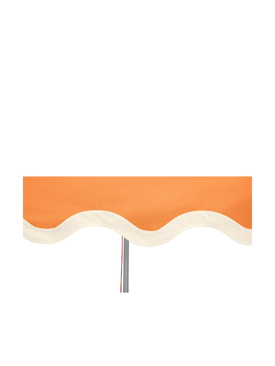 Square Aluminum Garden Parasol Pensol Orange 3.5x3.5m
