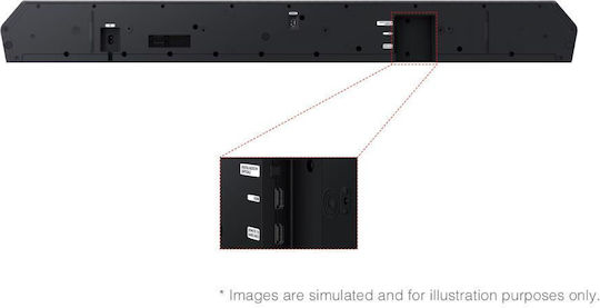 Samsung HW-Q930H/EN Soundbar 9.1.4 Bluetooth HDMI and Wi-Fi 42W with Wireless Subwoofer and Remote Control Black