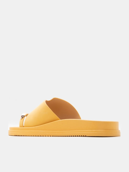 Women's Flat Sandals Flatforms Yellow