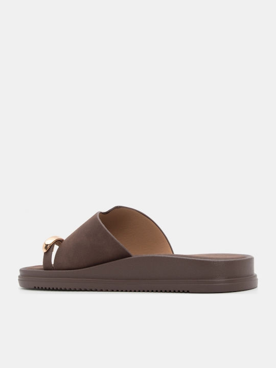 Women's Flat Sandals Flatforms Brown