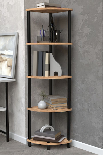 Ecke Bücherregal Beiges 35x35x145cm
