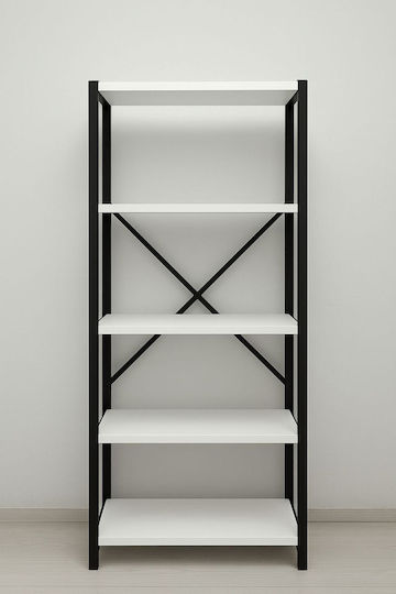 Weißes Bücherregal 60x30x120cm