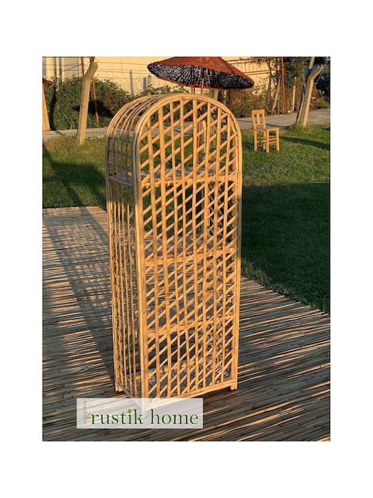 Beige Bookcase 45x25x130cm