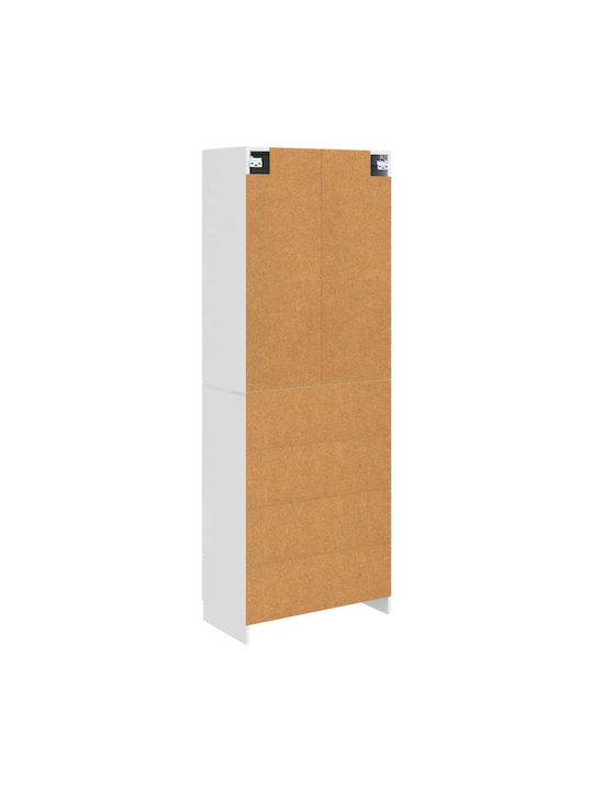 Bücherregale Weiß 2Stücke 66x34.5x184cm