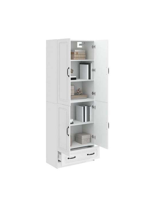 Bücherregale Weiß 2Stücke 66x34.5x184cm