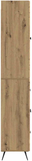 Wall Living Room Cabinet Made of Particle Board in Oak 66x34.5x90cm