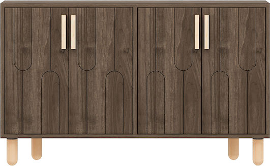 Μπουφές Ξύλινος Καφέ 120x30x73cm