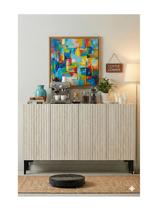 Bufet Din Lemn Multicolor 120x32x75cm