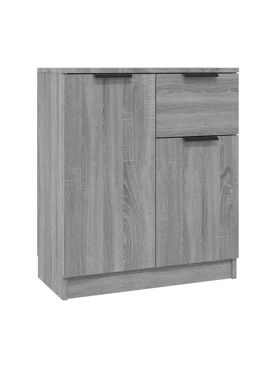 Wooden Sideboard with Drawers Gray 60x30x70cm